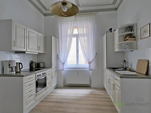 Blick in die Küche - 