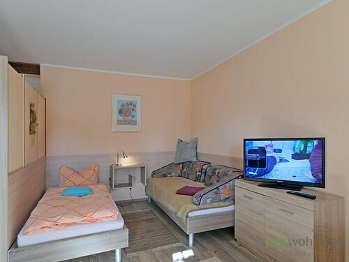 Schlafbereich - 1 Zimmer Etagenwohnung zur Miete in Lehesten