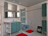 Waschtisch und WC - 