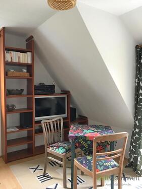 TV im Wohnzimmer - 3 Zimmer Etagenwohnung zur Miete in Dresden