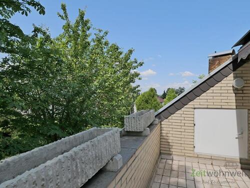 Dachterrasse im Grünen - (EF0794_M) Kassel-Landkreis: Kaufungen, möblierte 2-Zimmer-Wohnung mit Dachbalkon in sehr ruhiger Wohnlage, WLAN