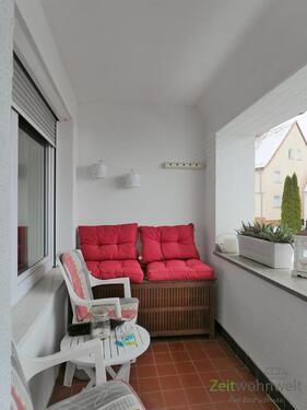 überdachter Balkon im Wínter - 