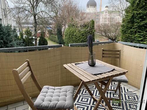 Balkonausblick im Februar - 