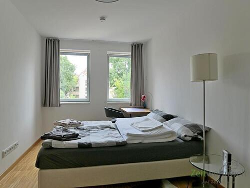 Blick ins Schlafzimmer - Etagenwohnung mit 60,00 m&sup2; in Erfurt zur Miete