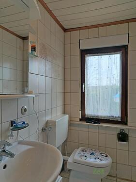 Waschbecken und WC - 