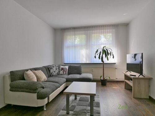 Blick ins Wohnzimmer - (EF1199_M) Erfurt: Andreasvorstadt, möblierte 2-Zimmer-Wohnung nahe Domplatz und Bundesarbeitsgericht