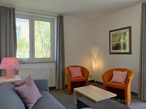 Sitzbereich im Wohnzimmer - 3 Zimmer Etagenwohnung zur Miete in Dresden