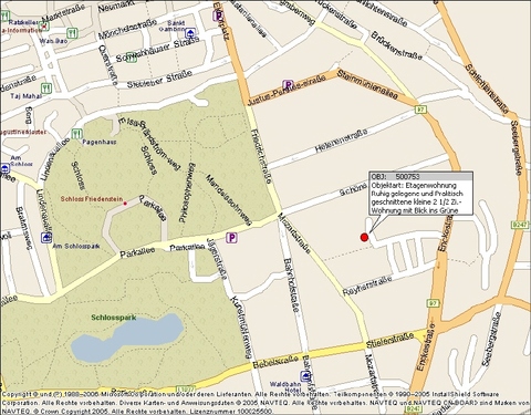 Auszug aus dem Stadtplan - 
