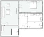 Grundriss_DG - 3 Zimmer Dachgeschoßwohnung zur Miete in Gotha
