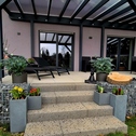 überdachte Terrasse - 5 Zimmer Einfamilienhaus in Wölfis