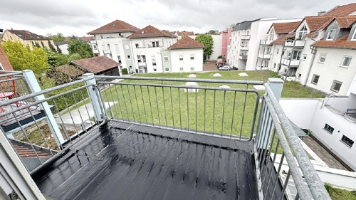 Blick vom Balkon - 2 Zimmer Dachgeschoßwohnung in Gotha