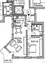 Wohnungsgrundriss - 2 Zimmer Etagenwohnung zur Miete in Gotha