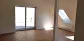 Blick zur Dachterrasse - 4 Zimmer Dachgeschoßwohnung in Waltershausen