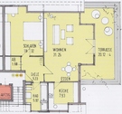 Grundriss - 2 Zimmer Dachgeschoßwohnung zum Kaufen in Gotha