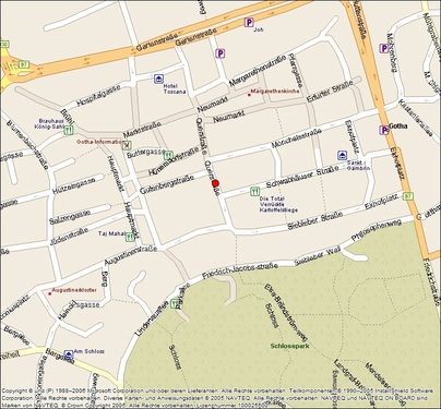 Auszug aus dem Stadtplan - 