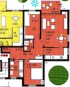 Grundriss der Wohnung - 3 Zimmer Etagenwohnung zum Kaufen in Gotha