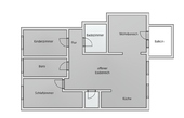 Grundriss - 4 Zimmer 4- Zimmerwohnung zur Miete in Friedrichroda