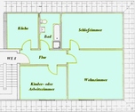 Grundriss Wohnung 8 - 3 Zimmer Dachgeschoßwohnung zur Miete in Gotha