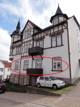 Blick auf die Wohnung - 4 Zimmer 4- Zimmerwohnung in Tambach-Dietharz