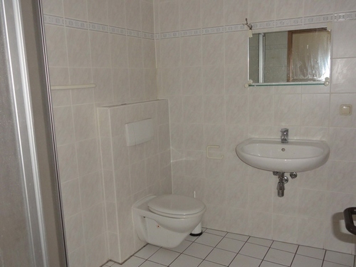 Geräumiges Bad mit Dusche - 