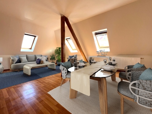So könnte Ihr Wohnzimmer aussehen erstellt von KI - 3 Zimmer 3- Zimmerwohnung in Gotha