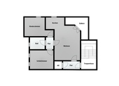 Grundriss - 3 Zimmer Erdgeschoßwohnung zum Kaufen in Gotha