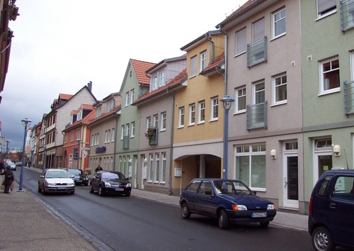 Ausfahrt in der Mönchelsstr. - Tiefgaragenstellplatz zur Miete in Gotha