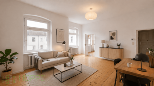 Wohnzimmer Bild 2 - (Renovierung KI-generiert) - (KI generiert) - 