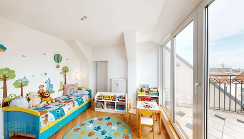 Schlafzimmer 2 Perspektive 1 - (Einrichtungsvorschlag KI generiert) - 