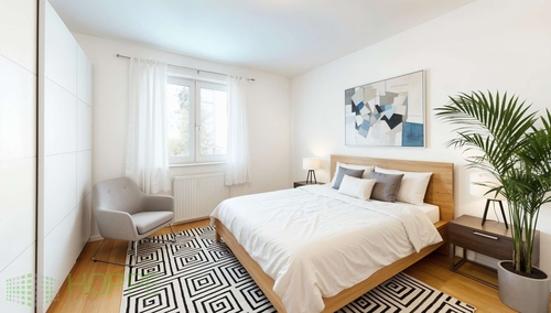 Schlafzimmer (Einrichtungsvorschlag KI generiert) - 4 Zimmer Etagenwohnung in Steinhöfel