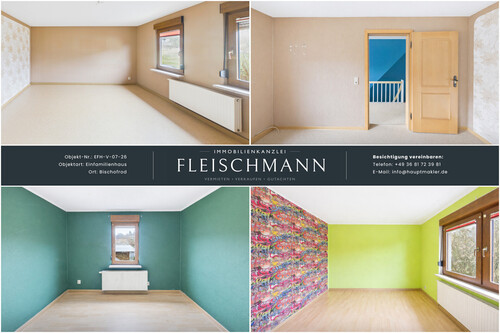 Schlafzimmer / Kinderzimmer - Einfamilienhaus mit 108,00 m&sup2; in Bischofrod zur Miete