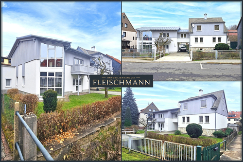 01-Titelbild (Aussen) - Historisches Einfamilienhaus mit modernem Neubau und Wellnessbereich in Zella-Mehlis