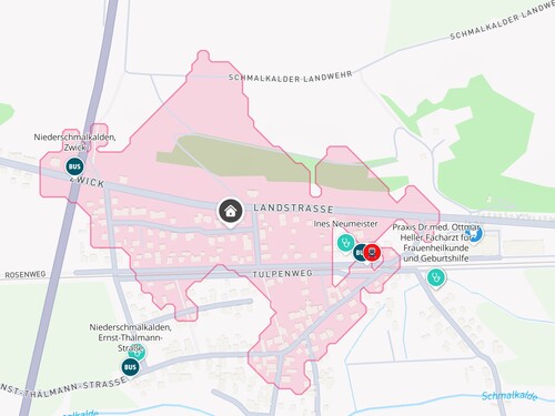 Lageplan - Grundstück in Schmalkalden