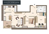 Grundriß RS 21 - 3 Zimmer 3- Zimmerwohnung zur Miete in Suhl