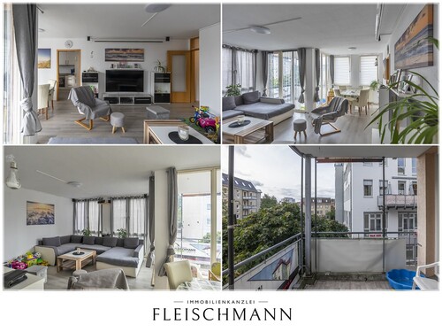 Wohnzimmer - 3- Zimmerwohnung mit 76,00 m&sup2; in Suhl zur Miete
