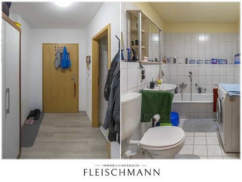 Flur und Bad - 