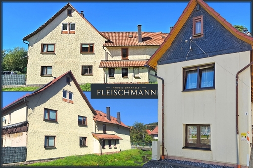 Titelbild (Aussen) - Charmantes Fachwerkhaus mit saniertem Wohnbereich, Terrasse und vielfältigem Gestaltungspotenzial