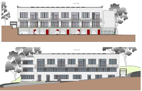 Ansicht Ost, West - 
