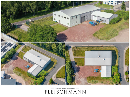 Blick von oben - Gewerbeobjekt (Büro, Produktion, Verkauf) zum Kaufen in Zella-Mehlis