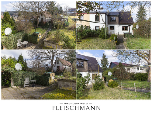 Gartenansicht - 6 Zimmer Doppelhaushälfte in Zella-Mehlis