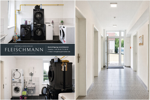 Waschmaschinenraum u. Hausflur - 