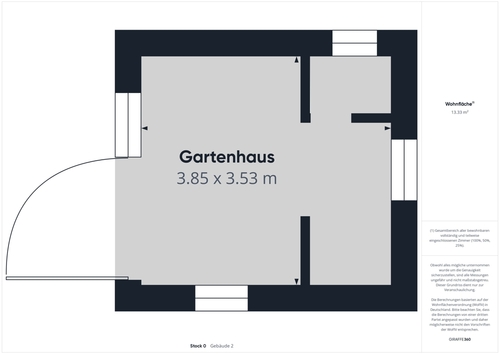 Gartenhaus zum Wohnhaus - 
