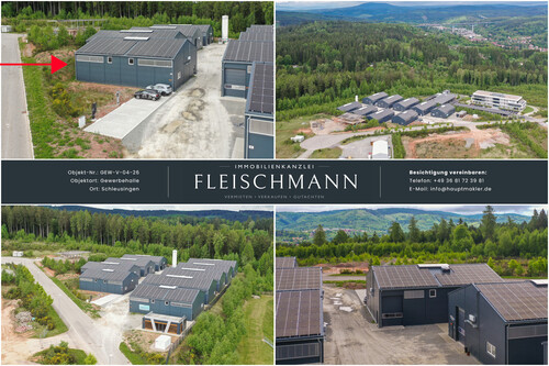 Blick von oben - Produktionshalle zur Miete in Suhl