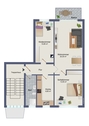 Grundriss Wohnung rechts - 