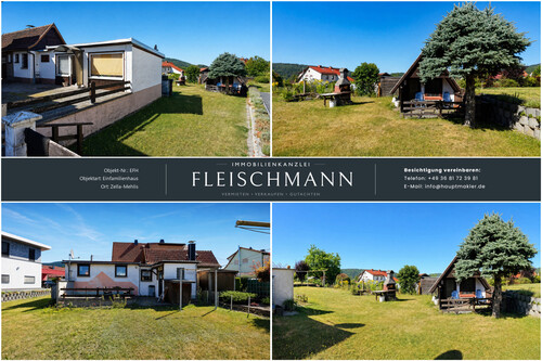 Außenansicht Garten - 3 Zimmer Doppelhaushälfte in Zella-Mehlis