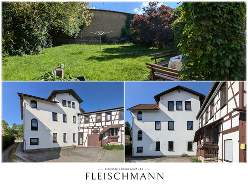 hinter dem Haus - 4 Zimmer Erdgeschoßwohnung zur Miete in Schmalkalden