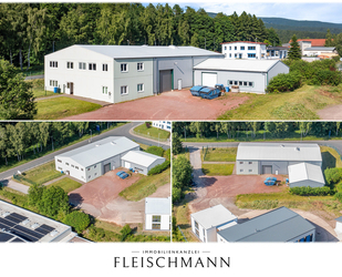 Moderne Gewerbeimmobilie: klimatisierte Halle + Einliegerwohnung – neuer Preis: 600.000 EUR! - Zella-Mehlis