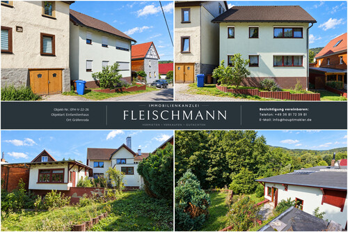 Außenansichten - Sanierungsobjekt mit zwei Wohneinheiten und Garage in Geratal OT Dörrberg