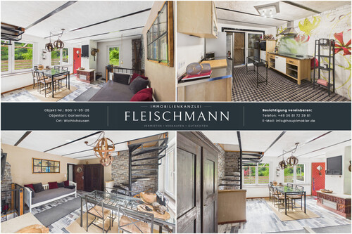 Wohn- u. Essbereich im Erdgeschoss - 3 Zimmer Freizeitgrundstück in Suhl