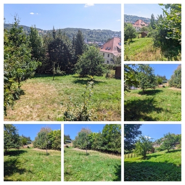 Blick aufs Grundstück - Baugrundstück in ruhiger Lage von Steinbach-Hallenberg & top Aussicht